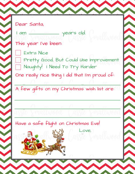 Free Printable Letters From Santa Templates Military And Veteran