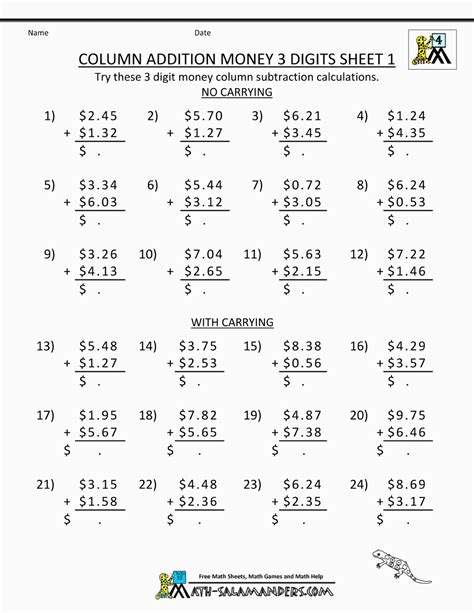 031 Addition Worksheets 4Th Grade Fourthaths Printable Db Excel Com