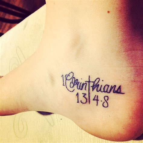 7 Meaningful 1 Corinthians 13 Tattoo Designs