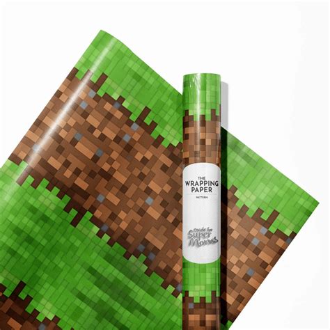 1 Minecraft Wrapping Paper Pimpyourworld Minecraft Party Games