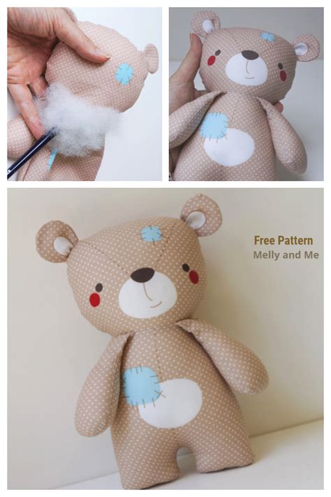 10 Adorable Teddy Bear Sewing Patterns Free Teddy Bear Patterns