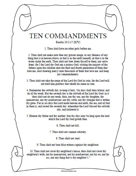 10 Commandments Pdf Download