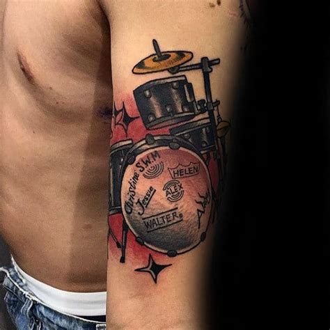 10 Cool Drummer Tattoo Designs Ideas