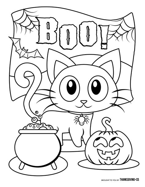 10 Cute Halloween Coloring Pages Spooky Halloween Printable Fun For All Ages Media Mozaic