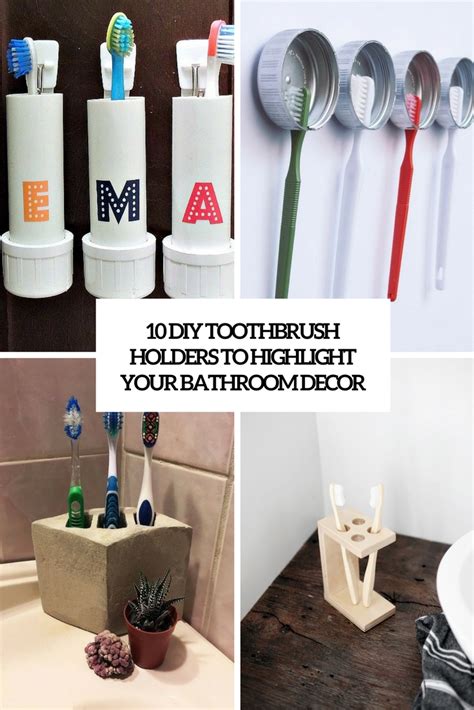 10 Diy Toothbrush Holders To Highlight Your Bathroom D Cor Shelterness