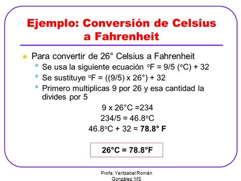 10 Ejemplos De Conversion De Celsius A Fahrenheit Nuevo Ejemplo