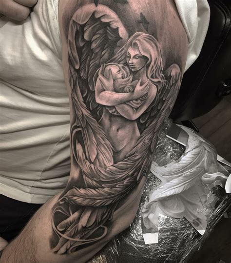 10 Female Guardian Angel Tattoo Ideas That Will Blow Your Mind