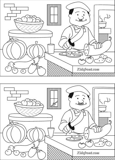 10 Free Spot The Difference Coloring Pages Easy Print The Simple