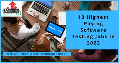 10 Highest Paying Software Testing Jobs In 2022 Vskills Blog