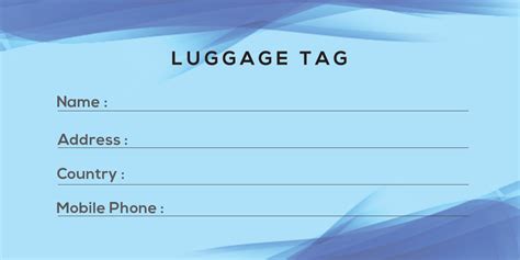 10 Luggage Tag Psd Template Free Shop Fresh