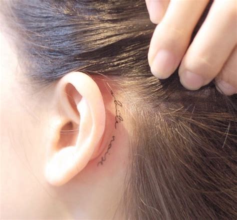 10 Pretty And Dainty Behind The Ears Tattoo Designs Preview Ph