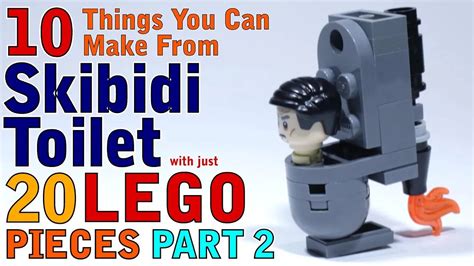 10 Skibidi Toilet Things You Can Make With 20 Lego Pieces Youtube