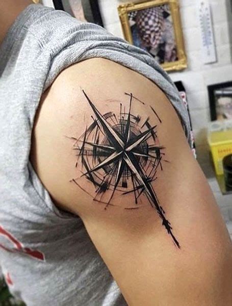 100 Awesome Compass Tattoo Designs Art And Design