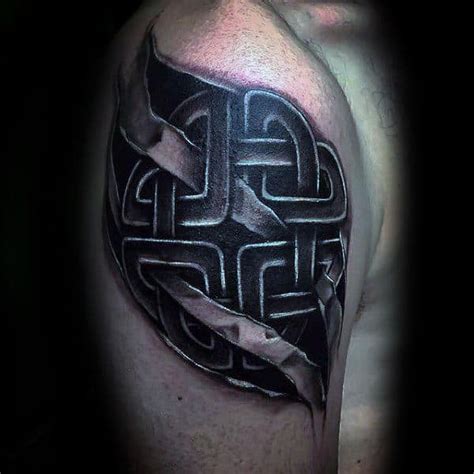 100 Celtic Knot Tattoos For Men Interwoven Design Ideas