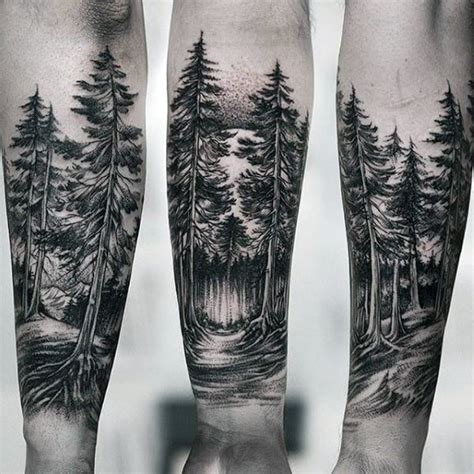 100 Forest Tattoo Designs For Men Masculine Tree Ink Ideas