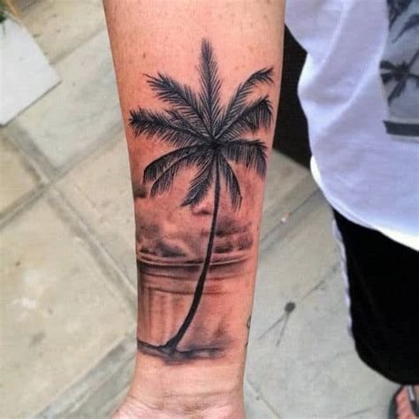 100 Palm Tree Tattoos For Men Tropical Design Ideas