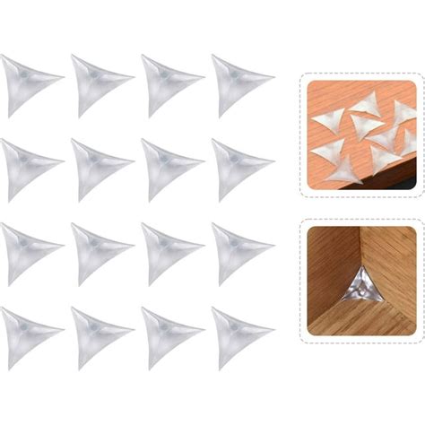 100 Pcs Triangle Stair Dust Corner Guards Happon Anti Dirty Clear Stair Inside Corner Dust