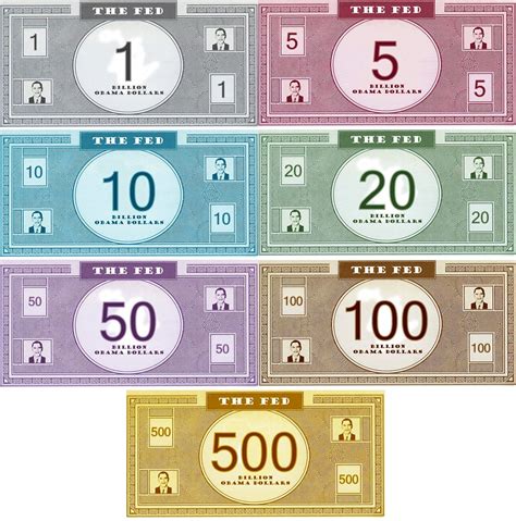 100 Play Money Printable Sheets