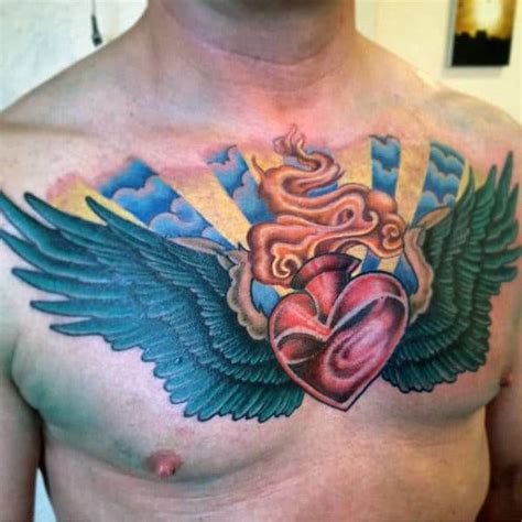 100 Sacred Heart Tattoo Designs For Men Religious Ink Ideas