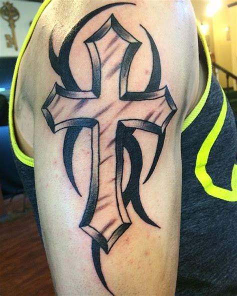 100 Unique Cross Tattoos For Men 2019 Celtic Tribal Catholic