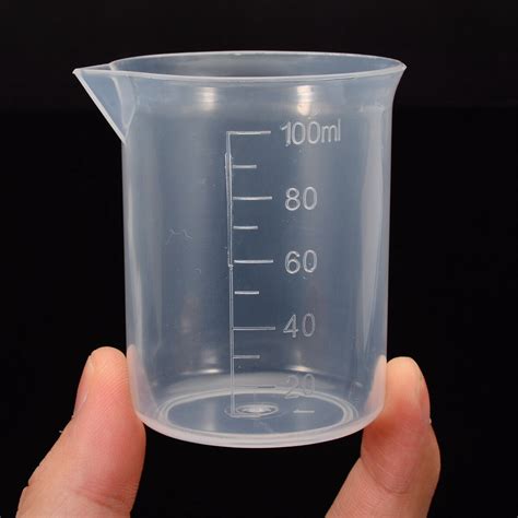 100Ml Transparent Plastic Graduated Cylinder Measuring Cup 1Ml