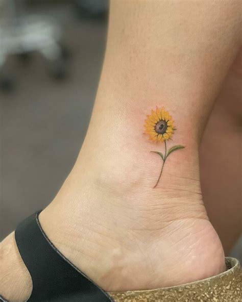 101 Best Sunflower Ankle Tattoo Ideas That Will Blow Your Mind