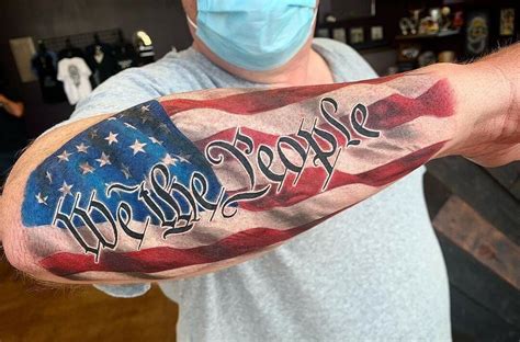 101 Best We The People Flag Tattoo Ideas That Will Blow Your Mind