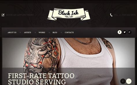 11 Best Tattoo Html Website Templates 2024 For Piercing Studio