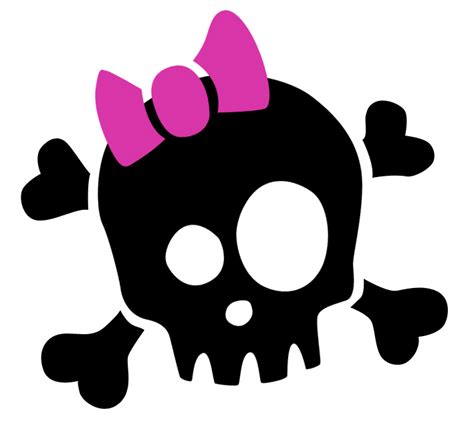 11 Cute Skull Vector Images Girly Skulls And Crossbones Girly Skull Tattoo Designs And Free