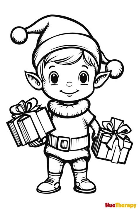 11 Free Printable Christmas Elf Coloring Pages For Kids Christmas