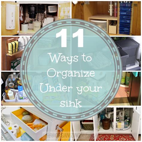 11 Ways To Organize Under A Sink Organizing Made Fun 11 Ways To