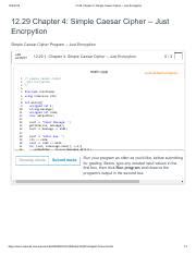 12 29 Chapter 4 Simple Caesar Cipher Just Encrpytion Pdf 12 4