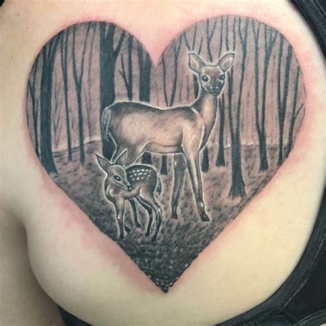 12 Awesome Buck And Doe Tattoo Designs Artofit