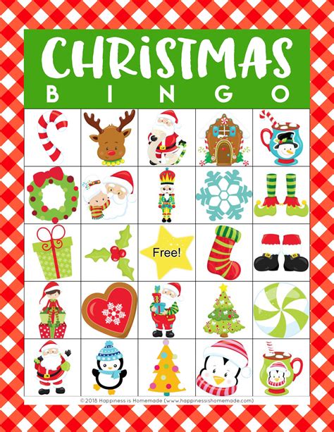 12 Free Printable Christmas Bingo Games For The Family