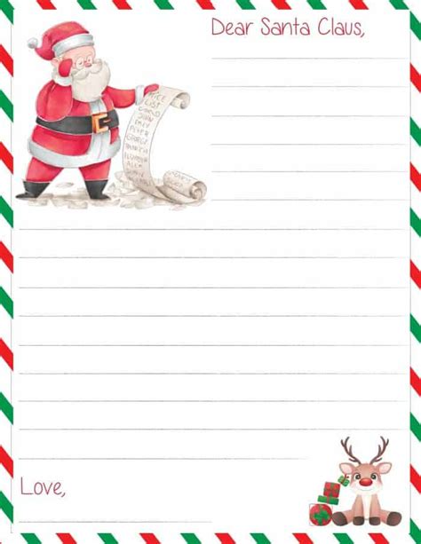 12 Printable Santa Letter Templates Free Freebie Finding Mom