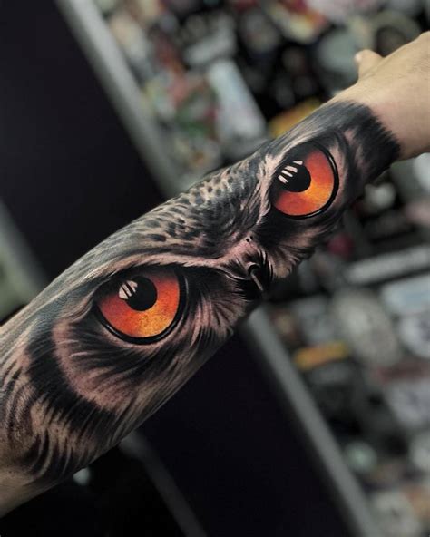 12 Realistic Owl Eyes Tattoo Designs Petpress