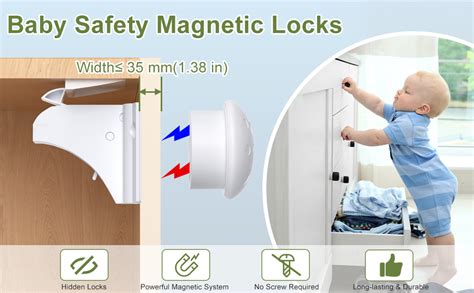 12Pcs Lock 3 Key Magnetic Child Lock Baby Safety Baby Protection