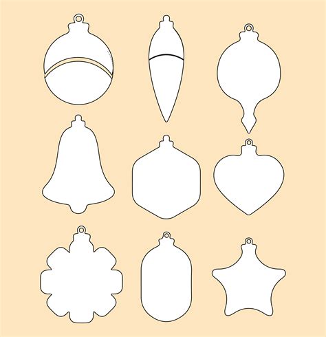 13 Free Printable Christmas Ornament Templates Christmas Ornament