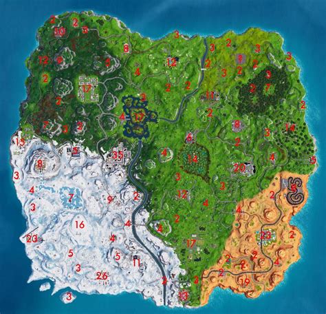 14 Days Of Fortnite Day 14 Challenge Search 14 Chests Fortnite Chests Locations Map Fortnite