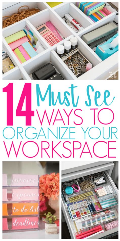 14 Desk Organization Hacks To Improve Your Productivity Organization Obsessed