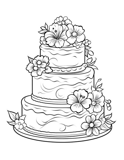 14 Free Printable Cake Coloring Pages For Kids And Adults Skip To My Lou