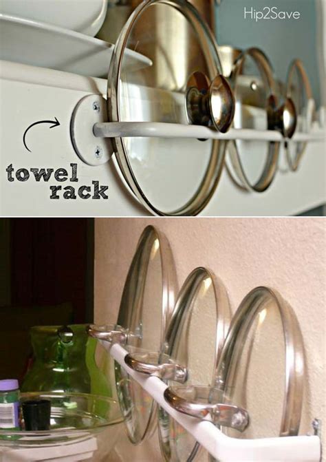 14 Insanely Smart Ways To Organize Your Pot Lids Useful Diy Projects