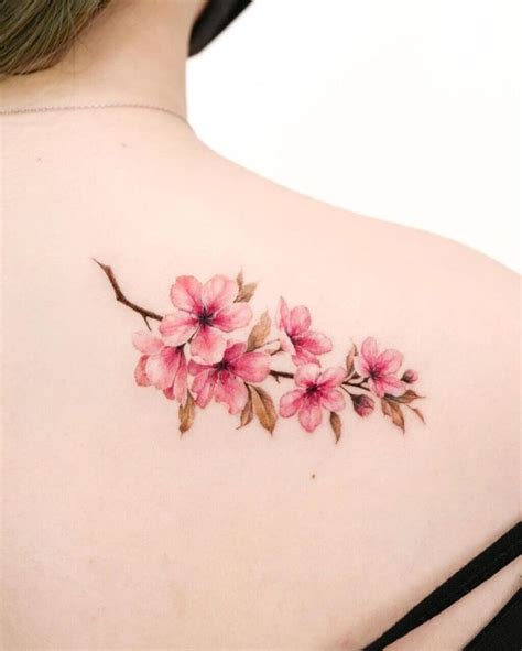 15 Beautiful Cherry Blossom Tattoo Design To Try In 2024 Fashionterest