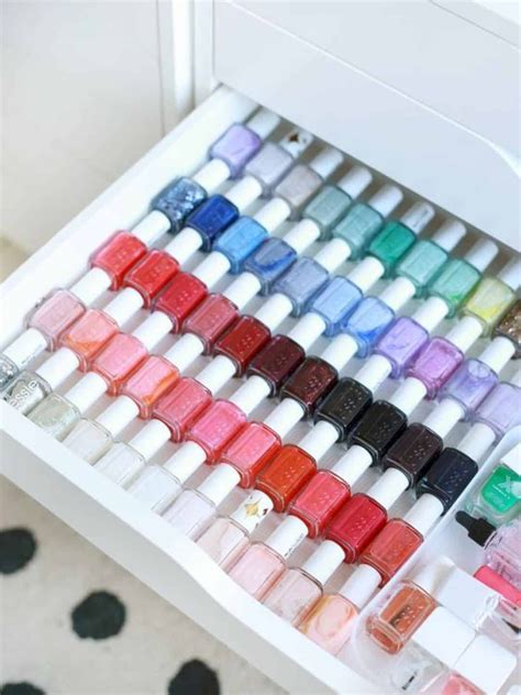 15 Beautiful Ideas To Organise Your Nail Polish Nail Polish Storage