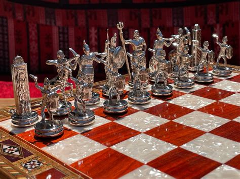 15 Chess Board With Metal Chess Pieces Luxury Chess Board With Storage