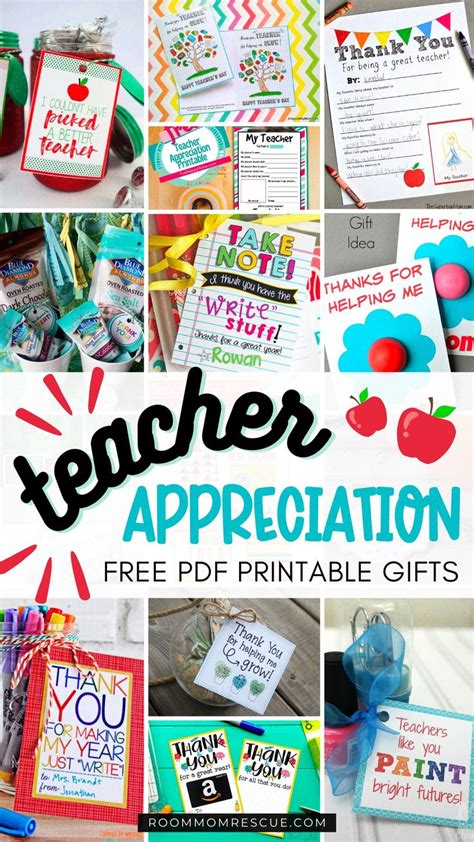 15 Free Pdf Teacher Appreciation Printables Teacher Appreciation