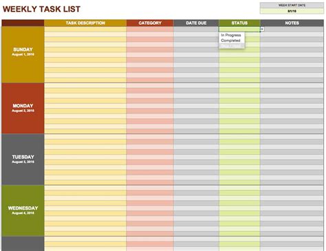 15 Free Task List Templates Smartsheet