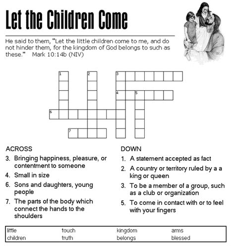 15 Fun Bible Crossword Puzzles Kitty Baby Love