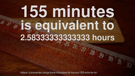 155 Min To Hr How Long Is 155 Minutes In Hours Convert