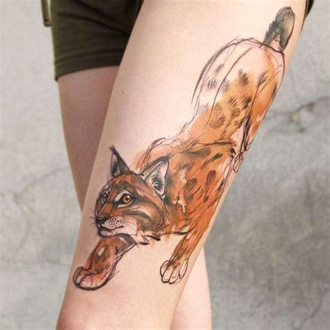 16 Bobcat Tattoo Ideas Tattoos Bobcat Animal Tattoo